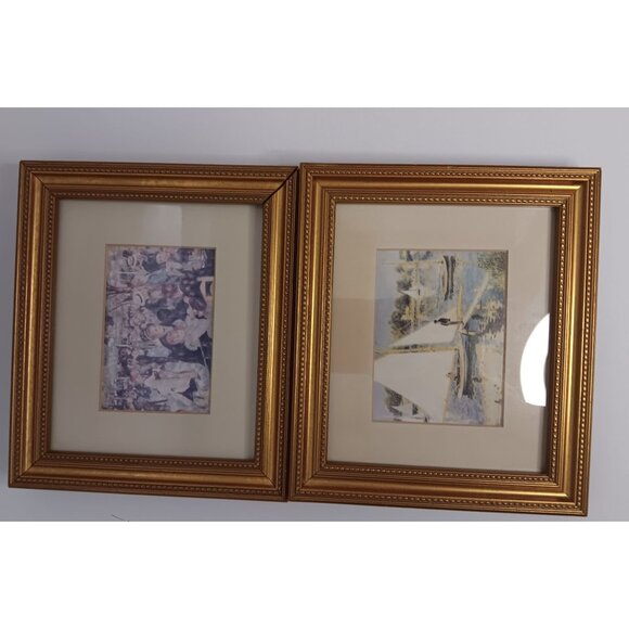 Pierre Auguste Renoir The Seine at Argenteuil Ball at the Moulin Mini Set of 2 - Picture 1 of 4